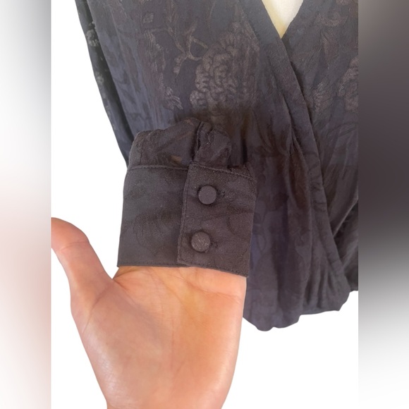 MAEVE - Anthropologie Long Sleeve mock wrap top - Picture 6 of 8